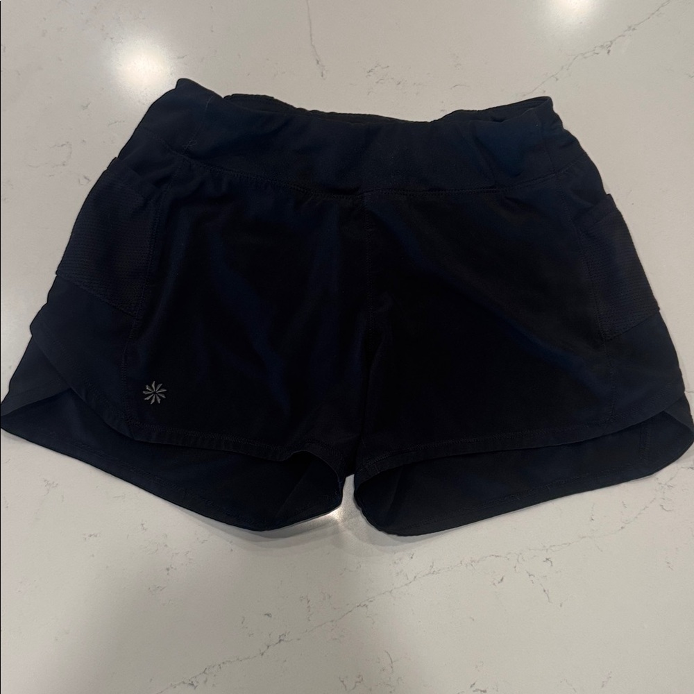 Athleta Black Record Breaker Shorts